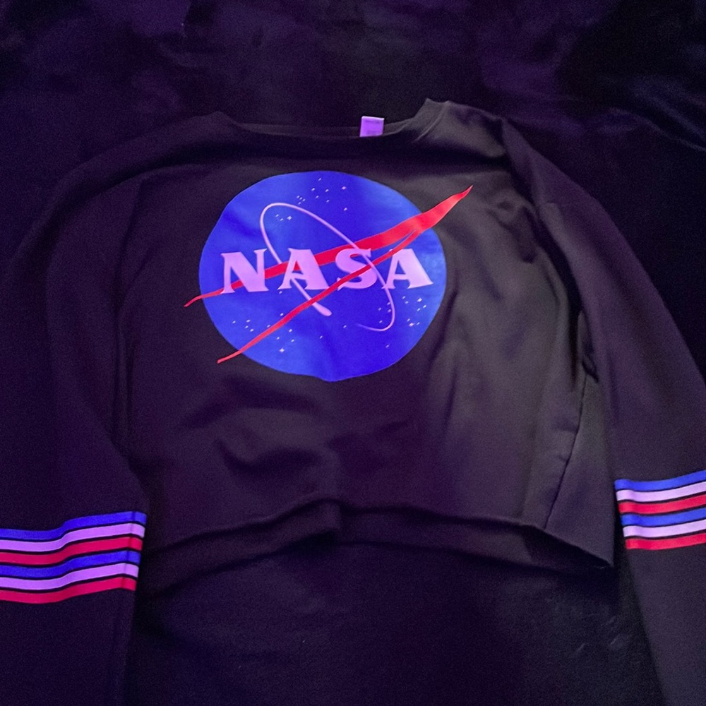 NASA crop top hoodie